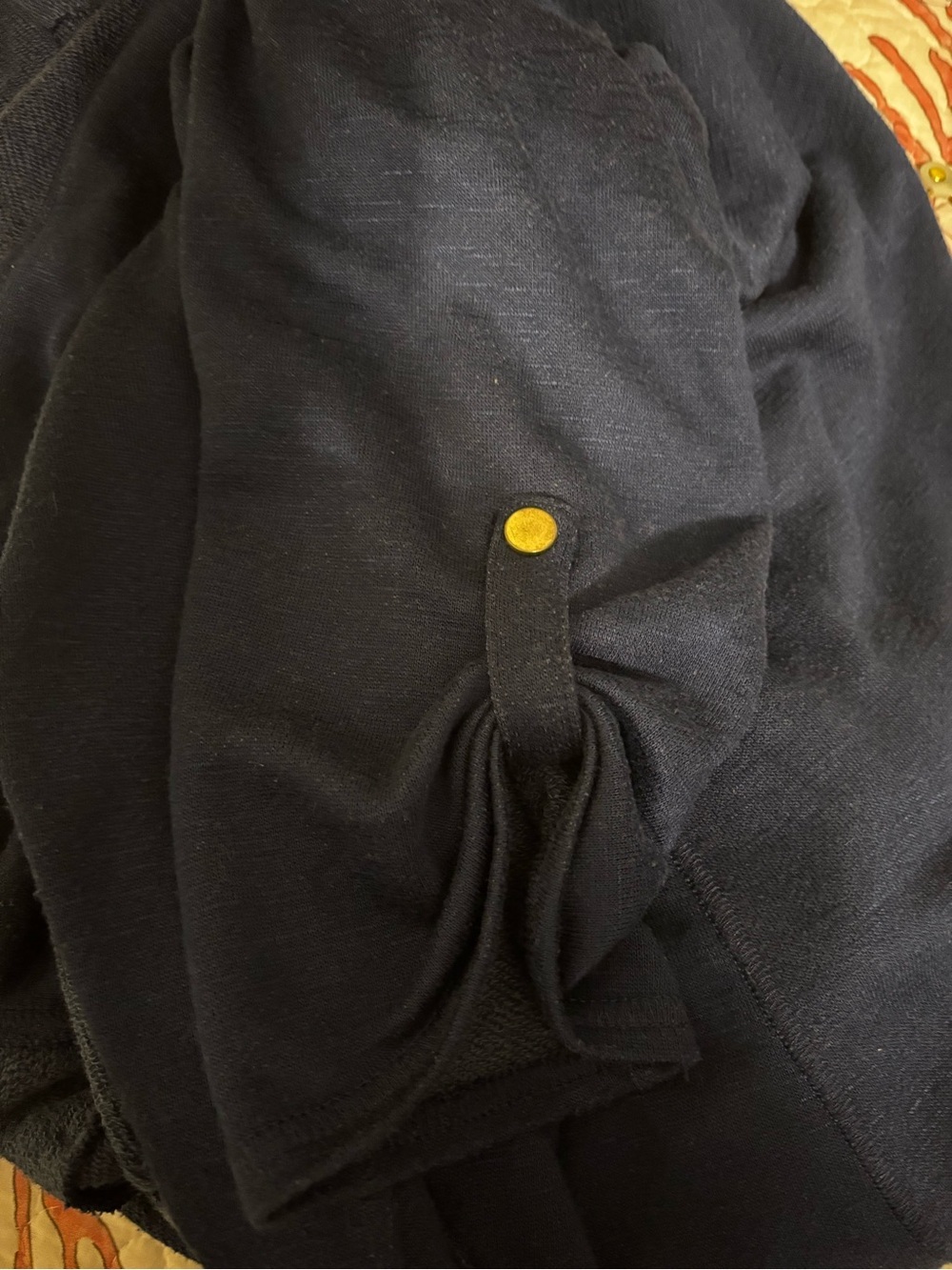 Chico's Navy Textured Knit Cardigan - Picture 4 of 6